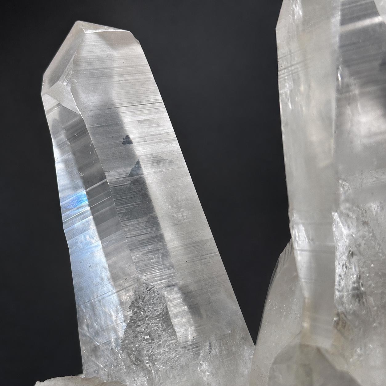 Large Lemurian Quartz Cluster, Clear Crystal Point Display, Natural Brazilian Quartz Specimen, One of a Kind Decor - view 7