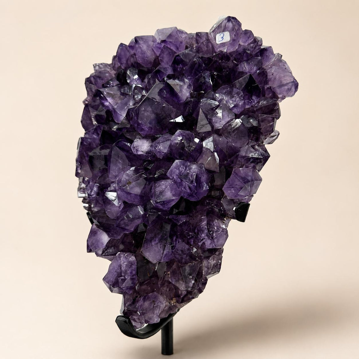 Large Brazilian Amethyst Display Specimen, Natural Purple Crystal Mineral Decor, Raw Amethyst Geode Statement Piece, Exact Piece - view 4