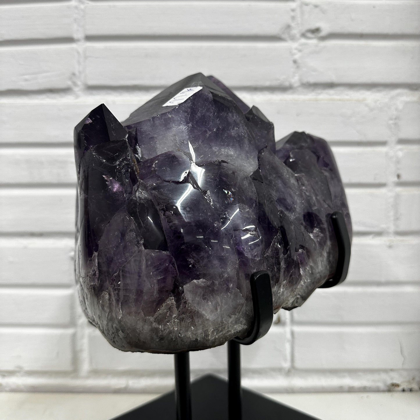 Extra Large Brazilian Amethyst Display Specimen, Natural Purple Crystal Cluster Decor, One of a Kind Statement Piece - view 4