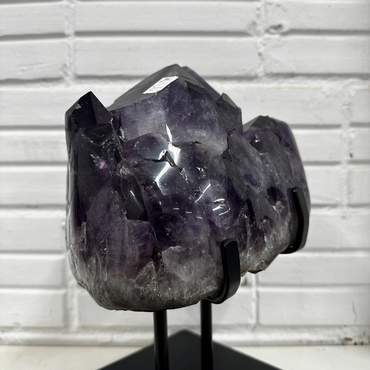 Extra Large Brazilian Amethyst Display Specimen, Natural Purple Crystal Cluster Decor, One of a Kind Statement Piece - view 4