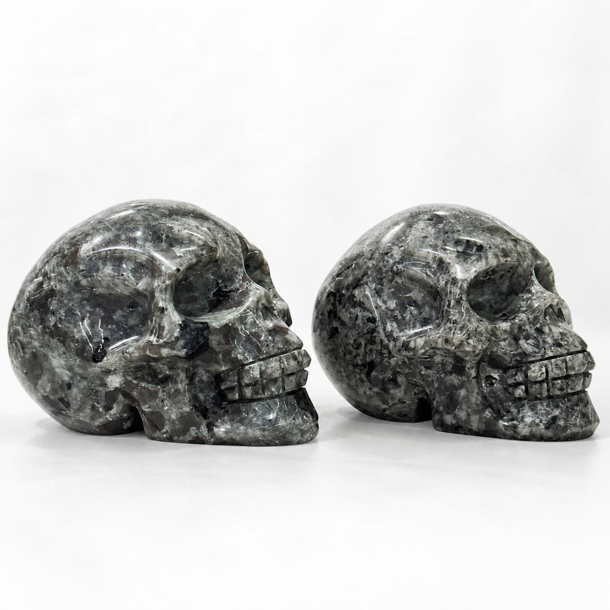 Fire Stone Skull Carving, Natural Flame Crystal Skull, Gothic Crystal Decor, Halloween Altar Gift - view 1