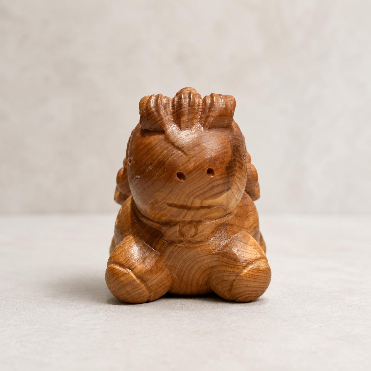 Cute Wooden Unicorn Carving, Cartoon Unicorn Figurine, Fantasy Animal Decor, Small Handmade Style Gift