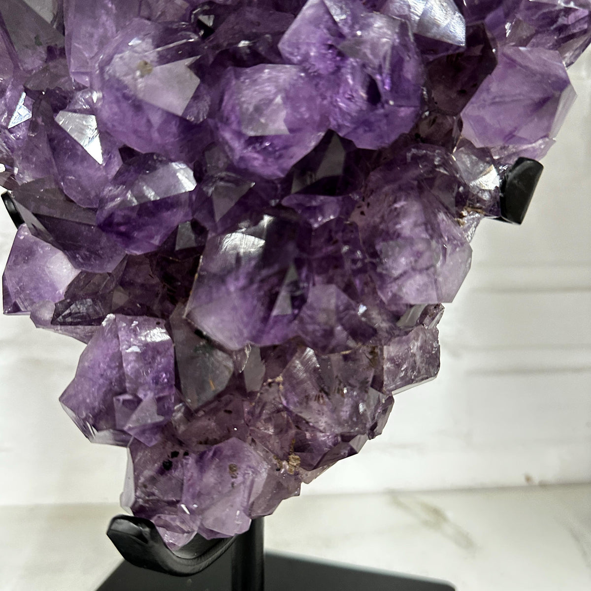 Large Brazilian Amethyst Display Specimen, Natural Purple Crystal Mineral Decor, Raw Amethyst Geode Statement Piece, Exact Piece - view 7