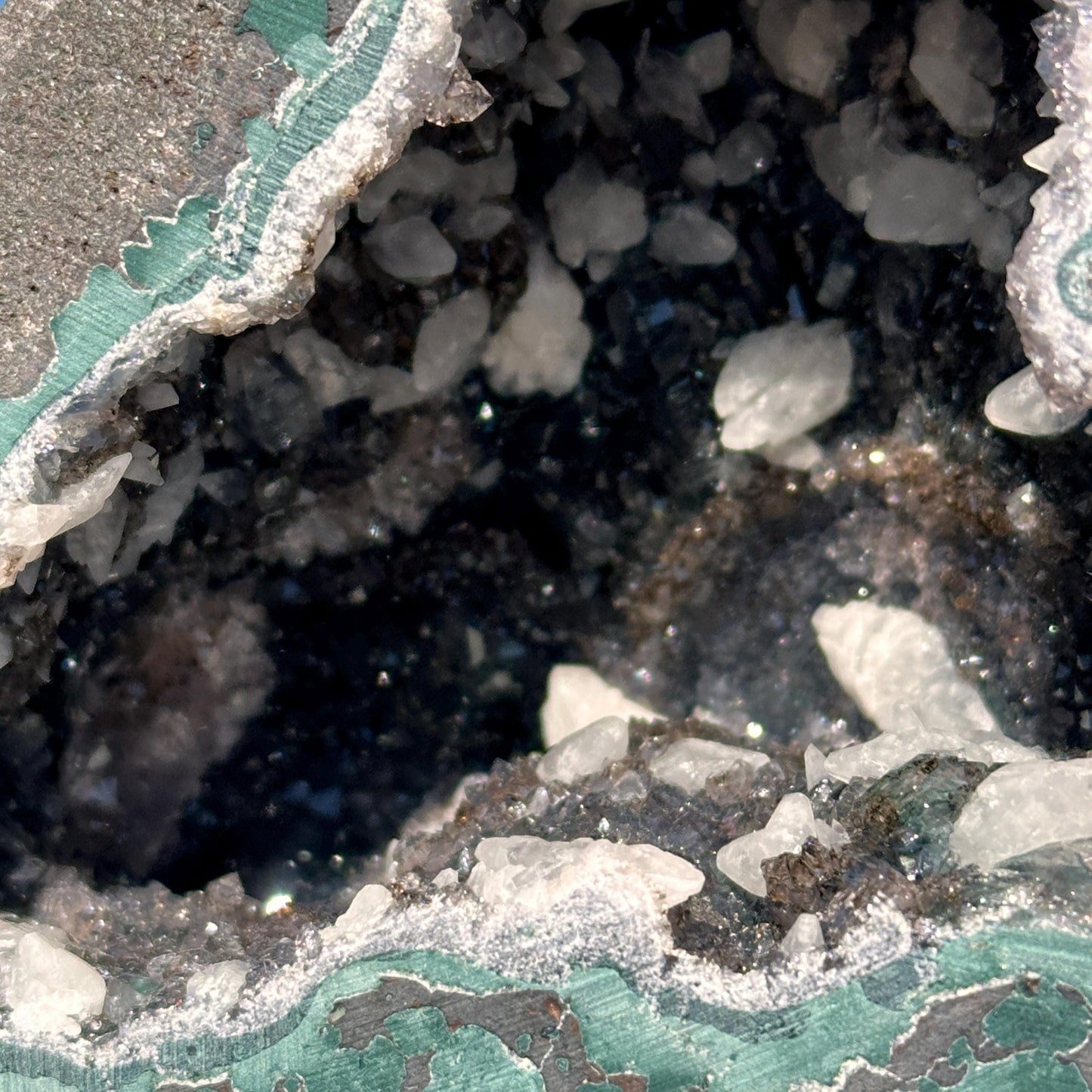 Brazilian Lodolite Quartz Geode Cave, Scenic Garden Quartz Crystal, Natural Druzy Display Pick Exact A-B