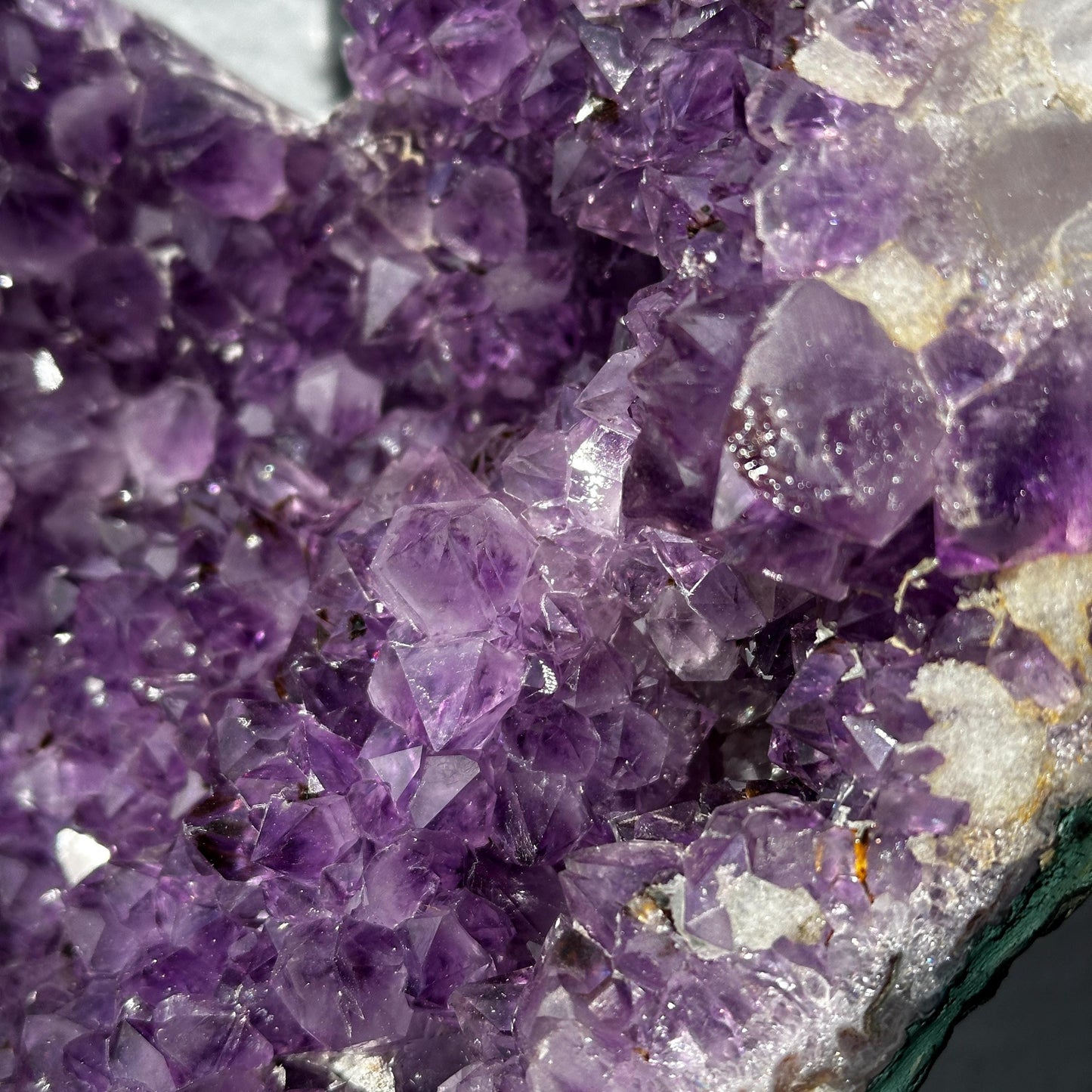 Large Brazilian Natural Amethyst Heart, Amethyst with Titanium Quartz, One of a Kind Crystal Decor, Exact Specimen