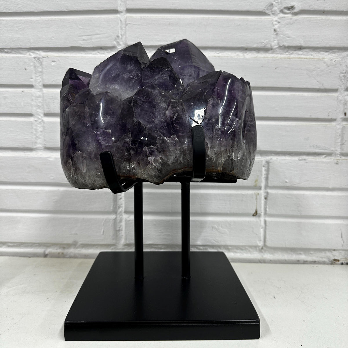 Extra Large Brazilian Amethyst Display Specimen, Natural Purple Crystal Cluster Decor, One of a Kind Statement Piece - view 1