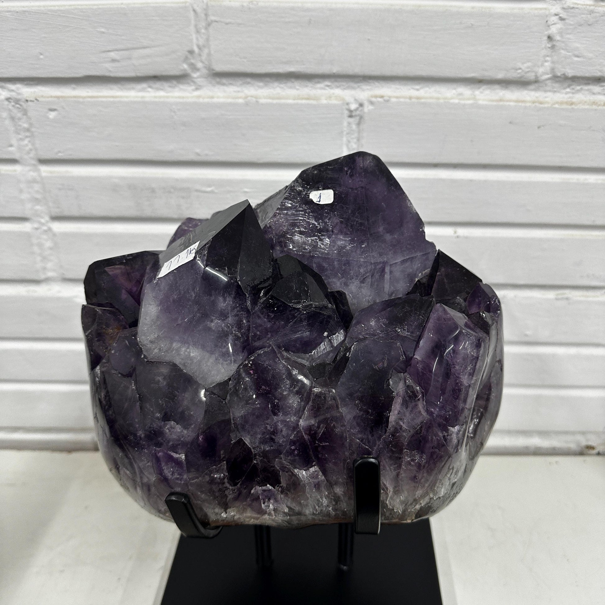 Extra Large Brazilian Amethyst Display Specimen, Natural Purple Crystal Cluster Decor, One of a Kind Statement Piece - view 8