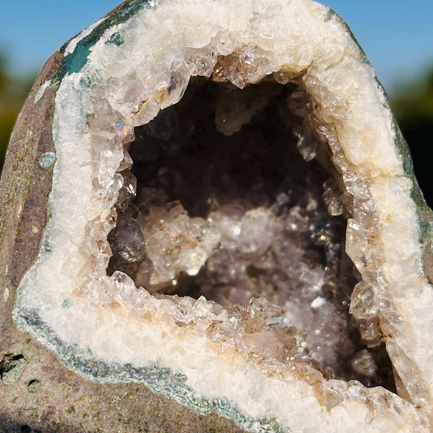 Brazilian Citrine Geode Cave, Small Yellow Quartz Druzy Crystal, Natural Sparkly Display Stone Pick Exact A-B