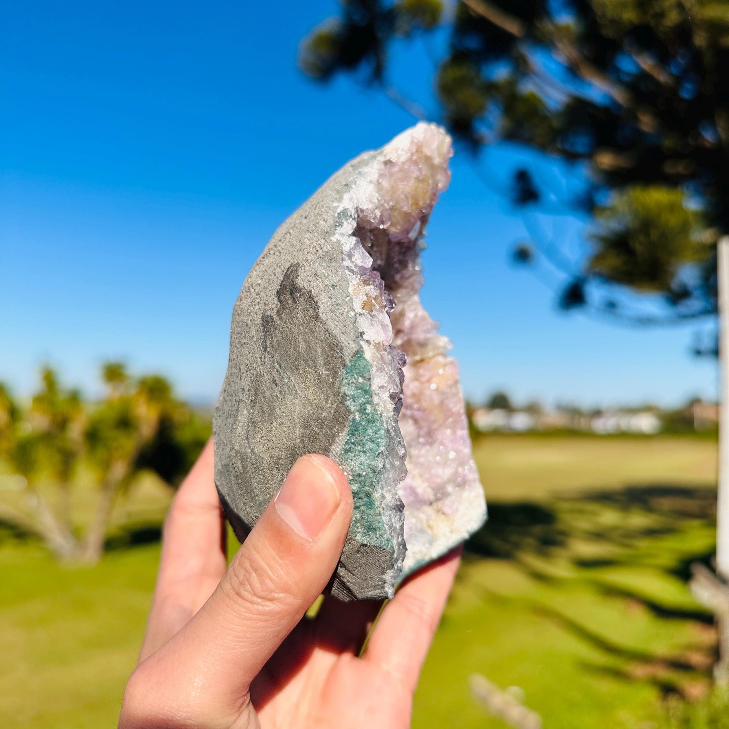 razilian Lodolite Quartz Raw Specimen, Scenic Garden Quartz Crystal, Natural Collector Stone Pick Exact A-B