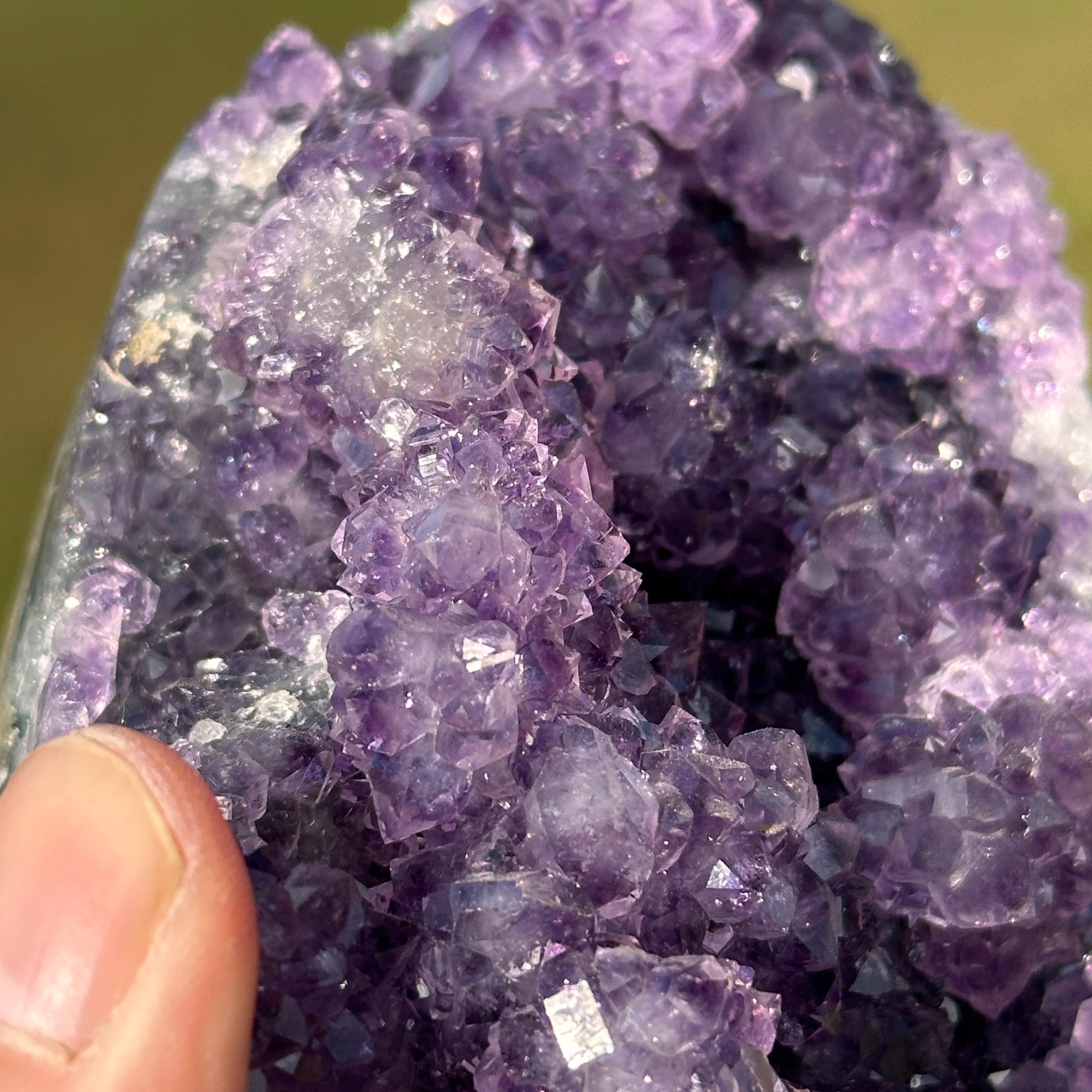 Brazilian Amethyst Freeform, Lavender Purple Amethyst Cluster, Flower-Like Crystal Formation, One of a Kind Specimen - view 9
