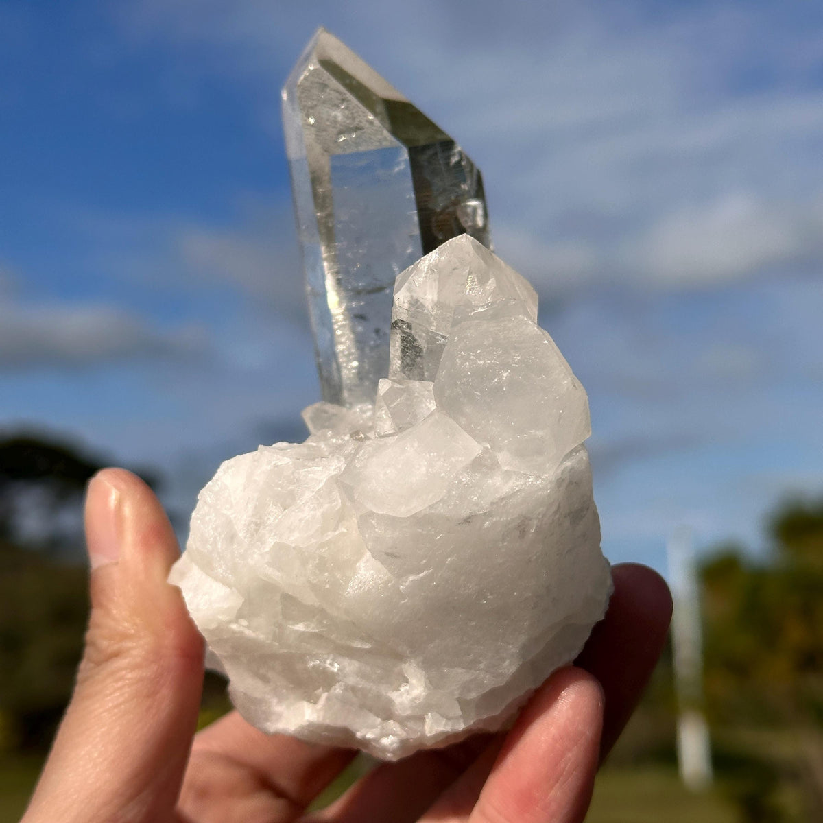 High Quality Brazilian Clear Quartz Cluster from Minas Gerais, Natural Rock Crystal Specimen, Very Transparent Quartz, Exact Piece - view 5