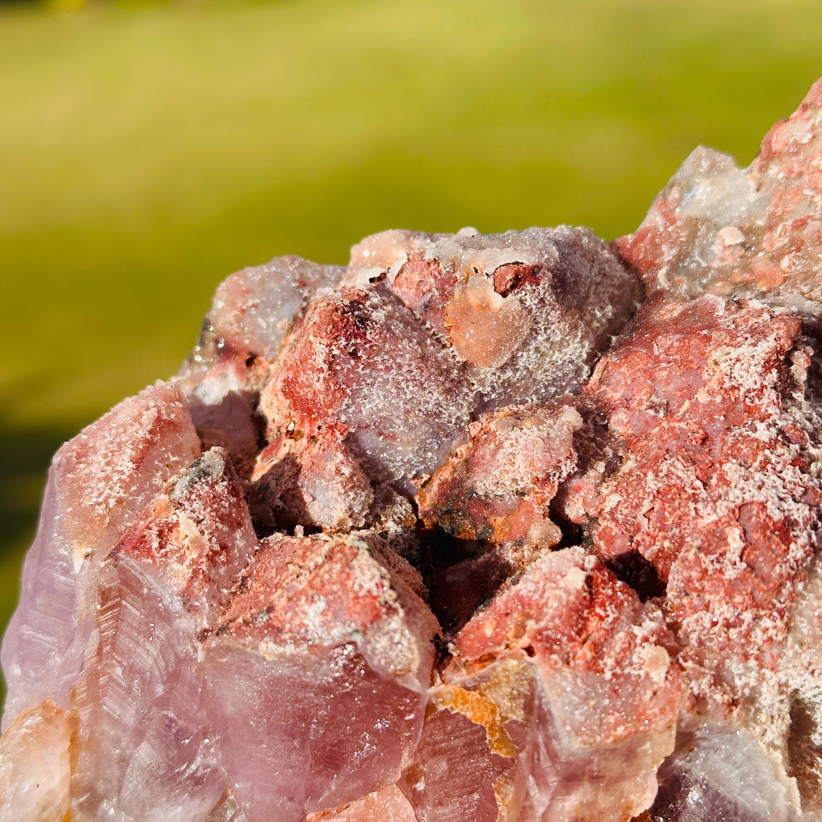 Brazilian Sugar Pink Amethyst and Amethyst Cluster, Natural Raw Crystal, Choose Exact Specimen A or B - view 9
