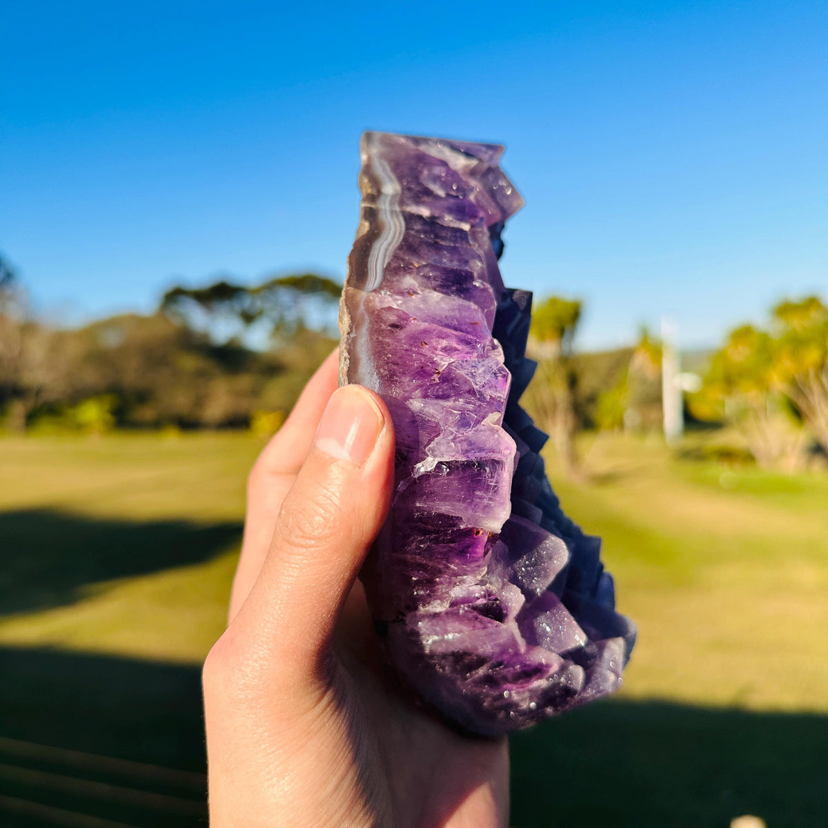 High Quality Brazilian Sugar Amethyst Freeform, Lavender Purple Amethyst Crystal, One of a Kind Collector Specimen - view 9