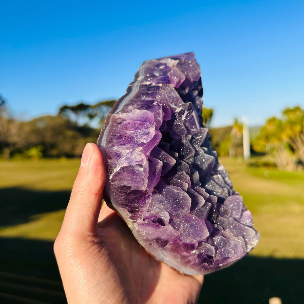 High Quality Brazilian Sugar Amethyst Freeform, Lavender Purple Amethyst Crystal, One of a Kind Collector Specimen - view 8