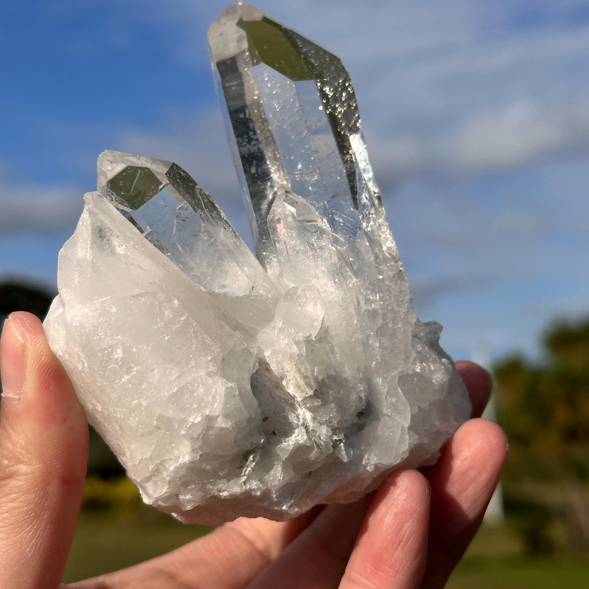 High Quality Brazilian Clear Quartz Cluster from Minas Gerais, Natural Rock Crystal Specimen, Very Transparent Quartz, Exact Piece - view 6