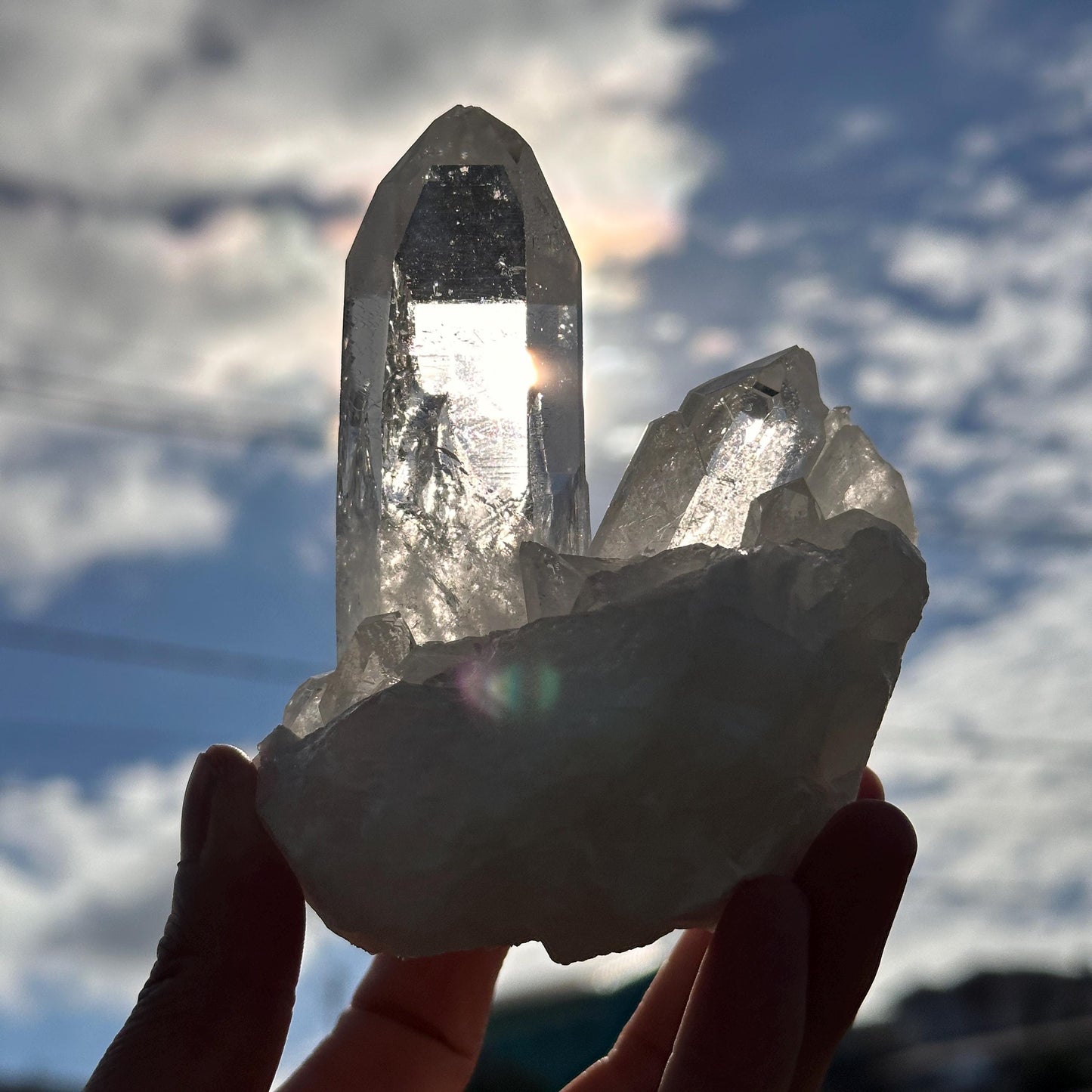High Quality Brazilian Clear Quartz Cluster from Minas Gerais, Natural Rock Crystal Specimen, Very Transparent Quartz, Exact Piece - view 9