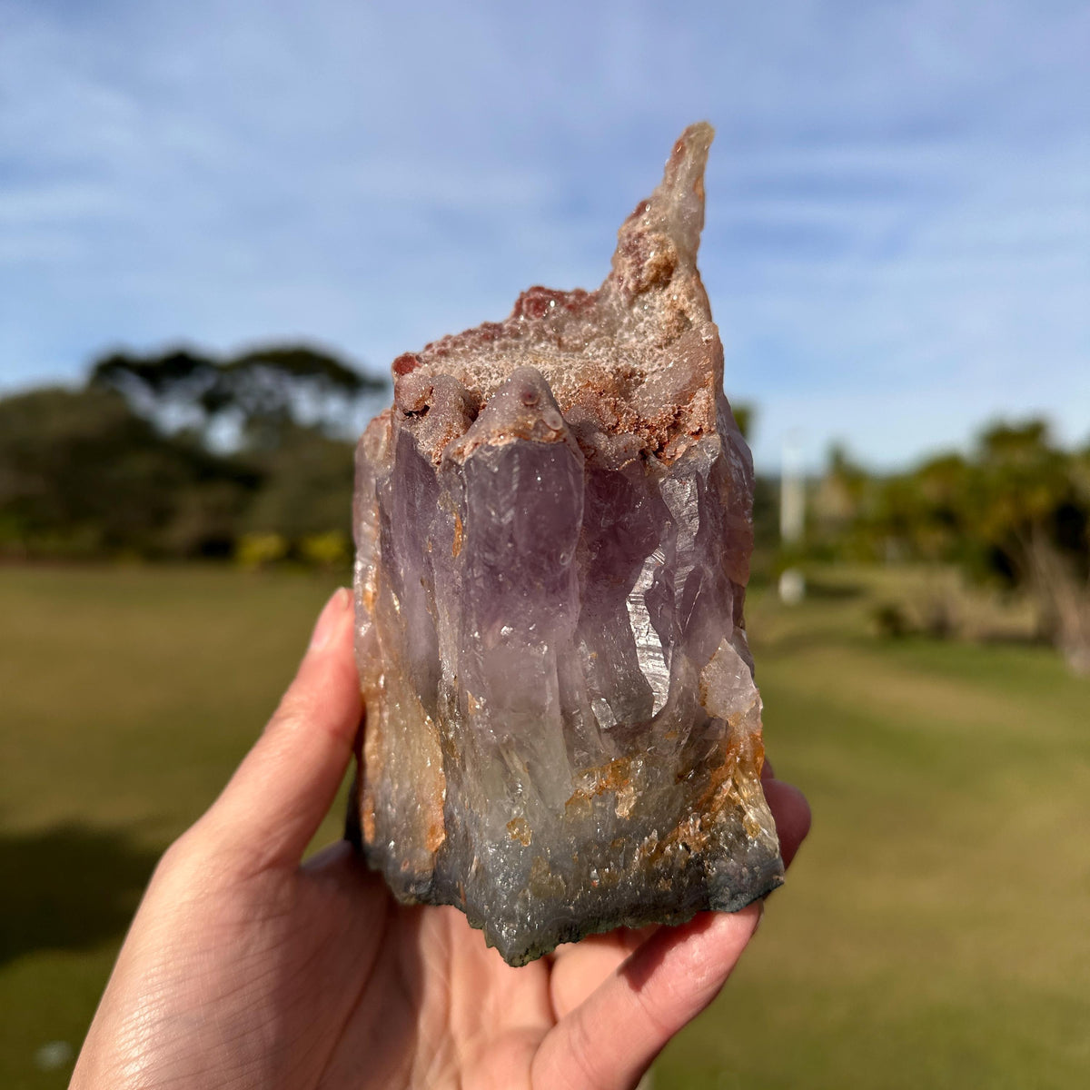 Brazilian Sugar Pink Amethyst and Amethyst Cluster, Natural Raw Crystal, Choose Exact Specimen A or B - view 4
