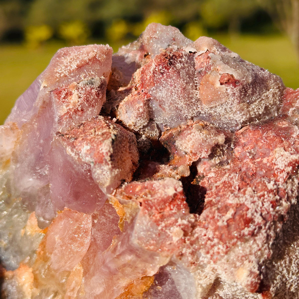 Brazilian Sugar Pink Amethyst and Amethyst Cluster, Natural Raw Crystal, Choose Exact Specimen A or B - view 6