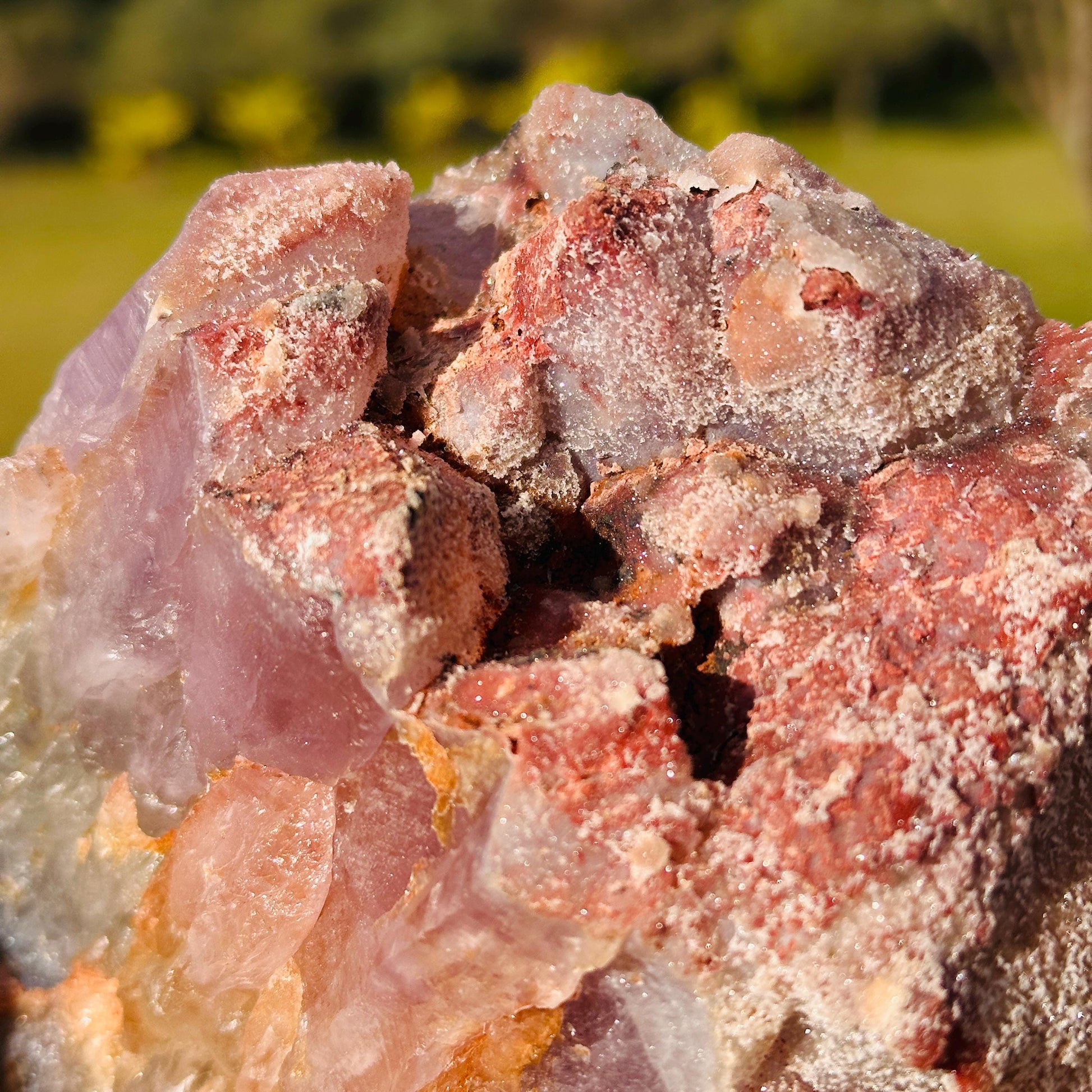 Brazilian Sugar Pink Amethyst and Amethyst Cluster, Natural Raw Crystal, Choose Exact Specimen A or B - view 6