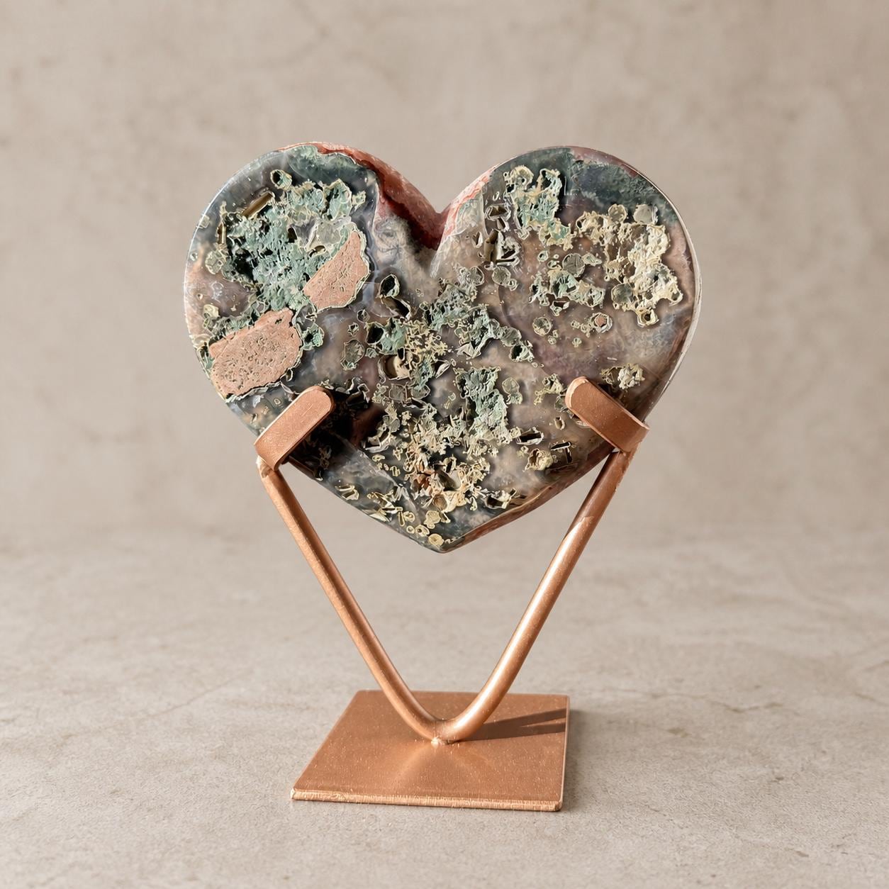 Brazilian Pink Amethyst Heart, Open Druzy Pocket, Exact Crystal Specimen - view 4