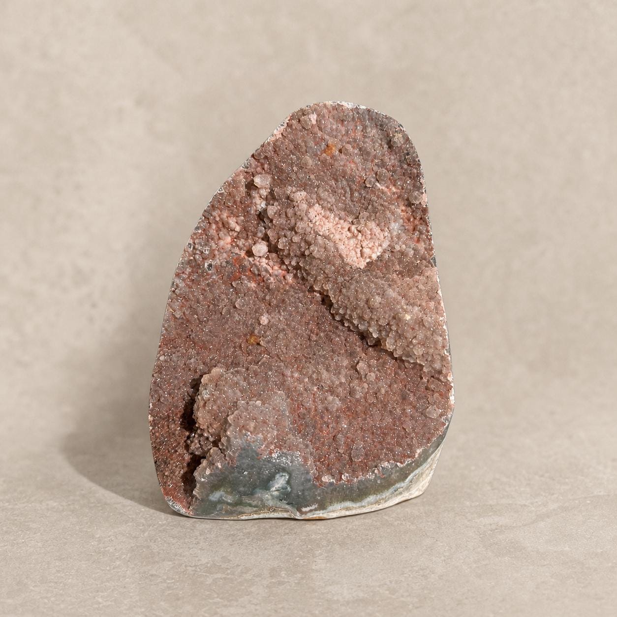 Uruguayan Sugar Amethyst Druzy Freeform, Natural Crystal Display, Exact Specimen - view 1