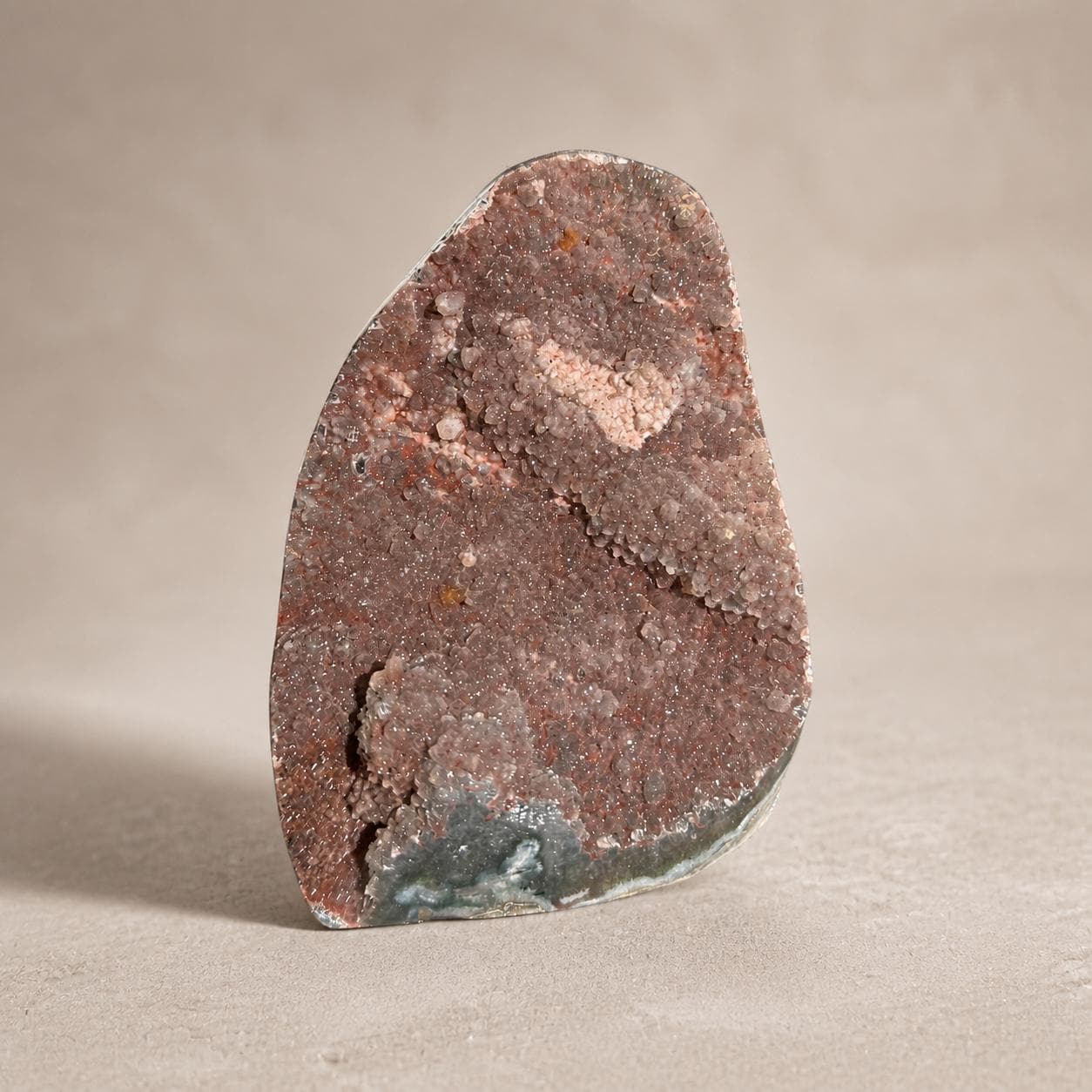 Uruguayan Sugar Amethyst Druzy Freeform, Natural Crystal Display, Exact Specimen - view 8