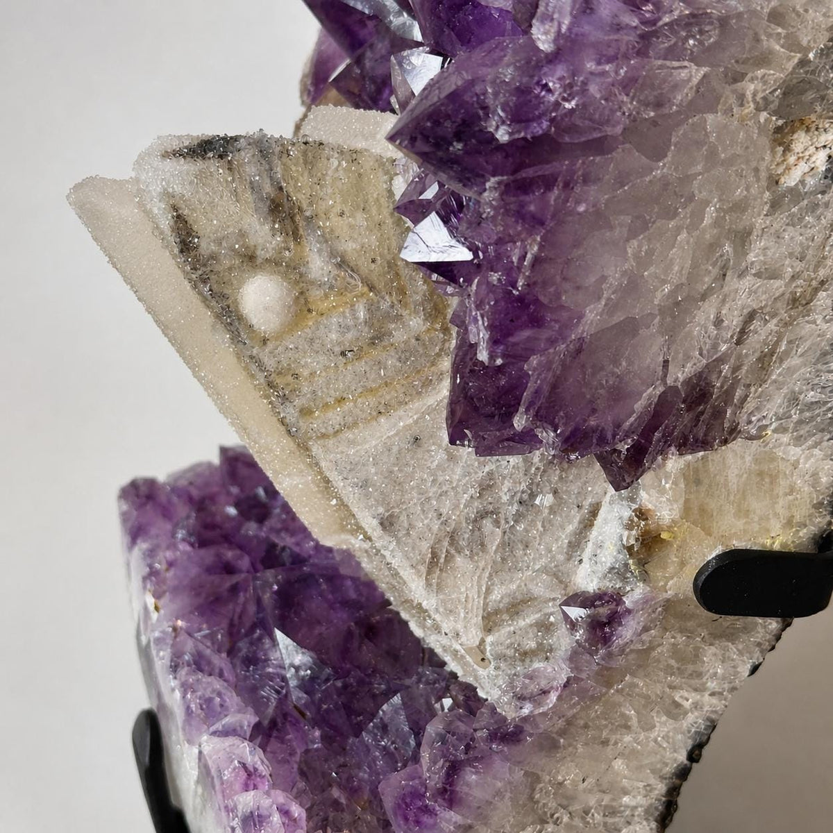 Brazilian Amethyst and Calcite Cluster, Large Crystal Mineral Specimen, Exact Piece - view 5